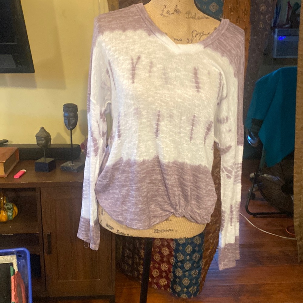 Chance or fate ties dye lightweight sweater